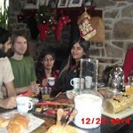 Sachin, Chris, Amisha, Avani, Peter, in PA for Christmas