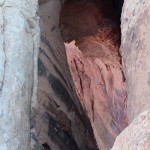 Looking down between the Gemini Bridges