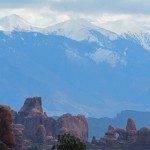 La Sal moutains from Moab