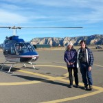 Tina and Tom, after helicopter ride, Dec 13